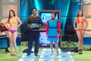 GMA7 Cool Center – Christine Marquez and Faustine (The Strip Show) Hubaran na Besh!